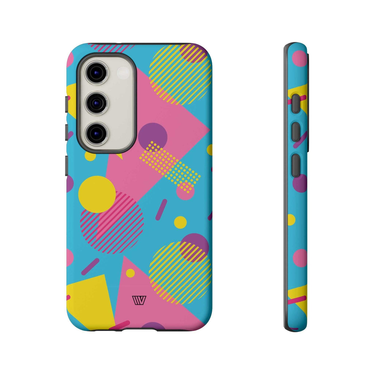 Retro Pattern Light Blue Tough Phone Case