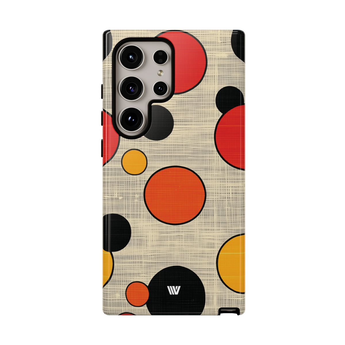 Tough Phone Case Mid-Century Dots Protective Cover