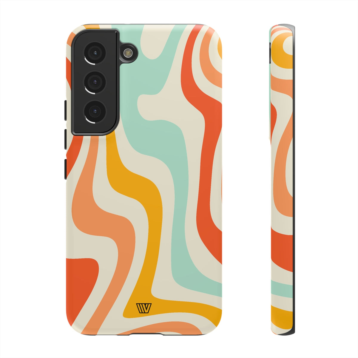 Retro Groovy Swirls Tough Phone Case
