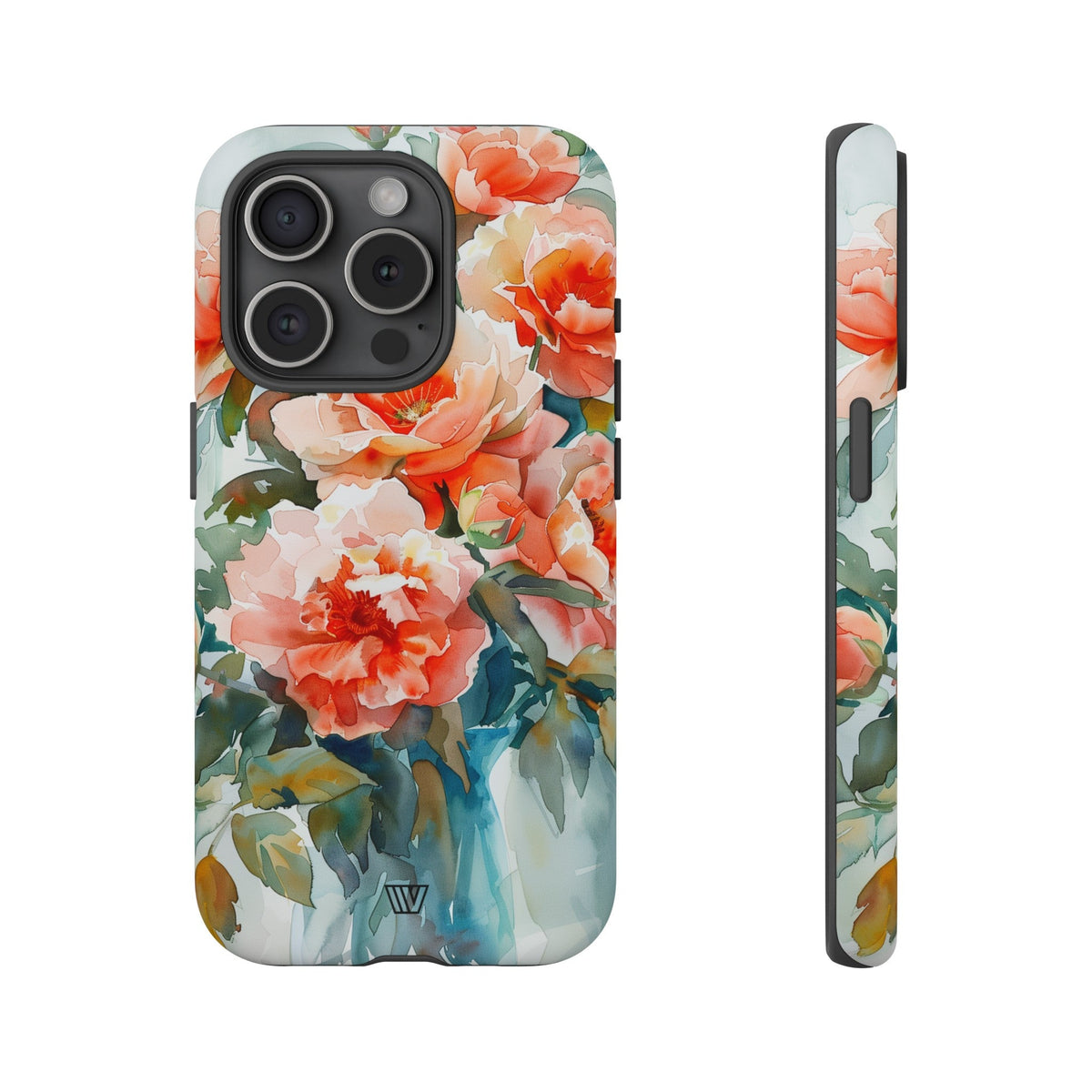 Tough Phone Case Dual-Layer Impact Resistant PEONY DREAMS