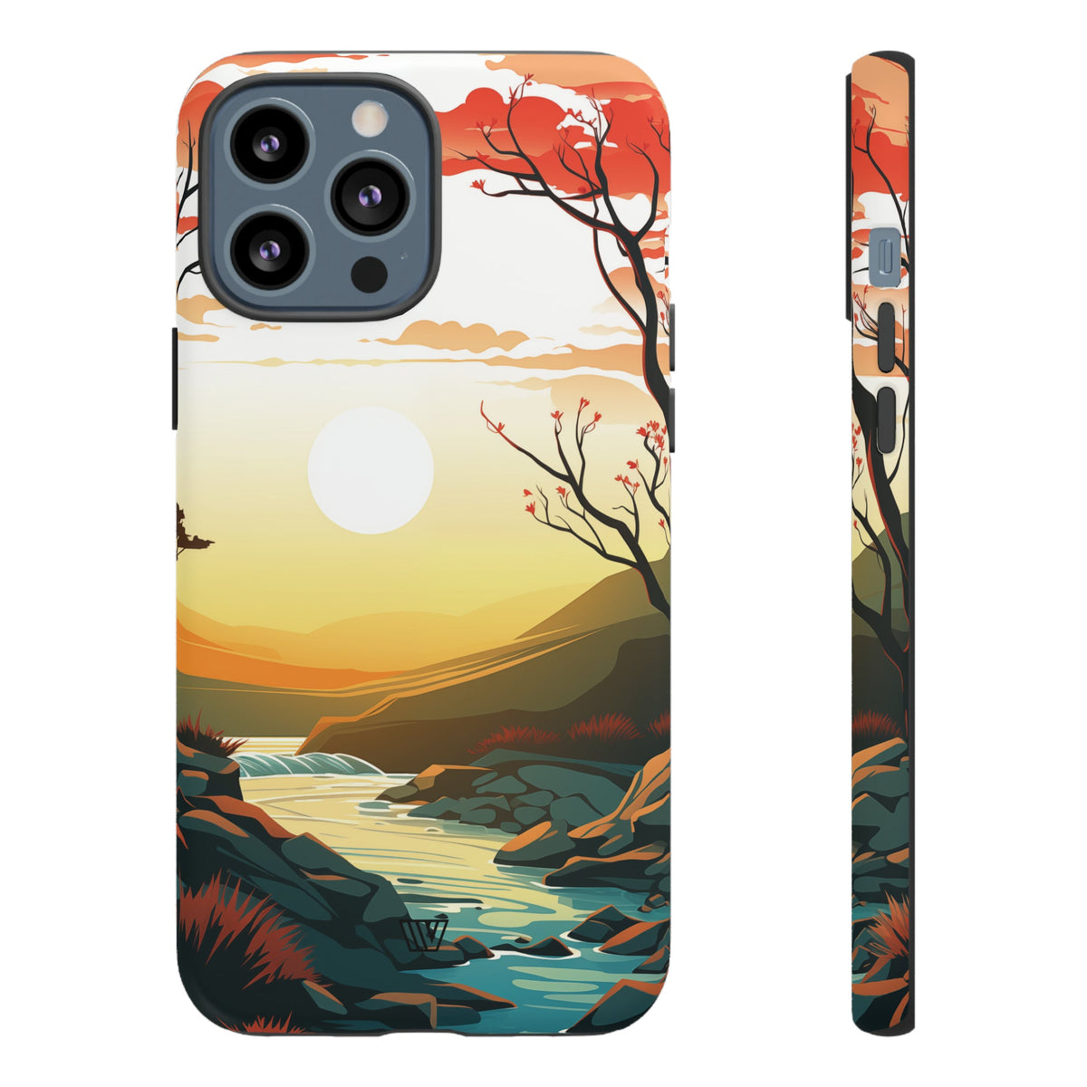 Tough Phone Case Dual-Layer Protection RIVER SUNSET