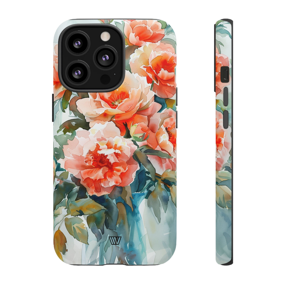 Tough Phone Case Dual-Layer Impact Resistant PEONY DREAMS