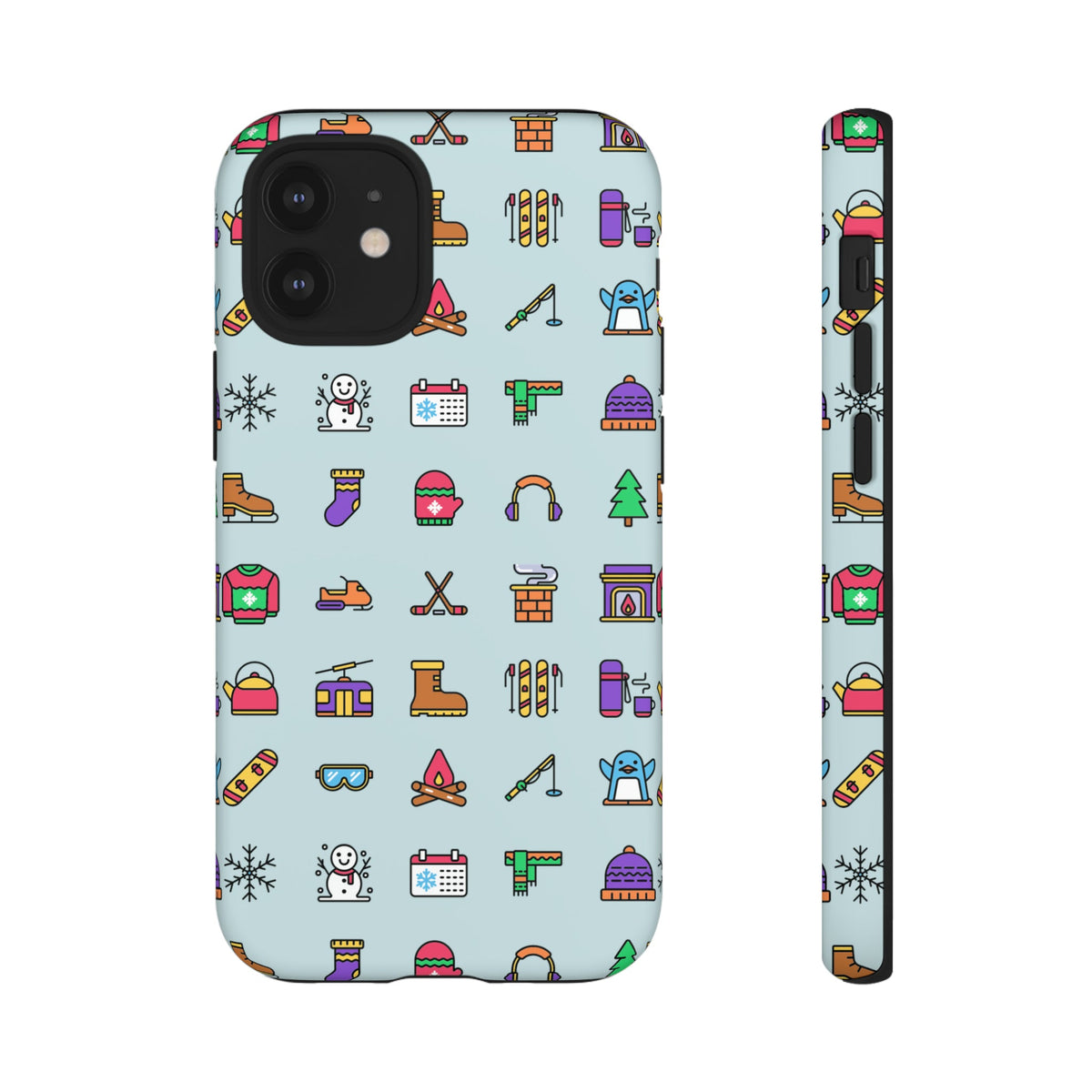 Tough Phone Case Dual-Layer Protective WINTER ICONS