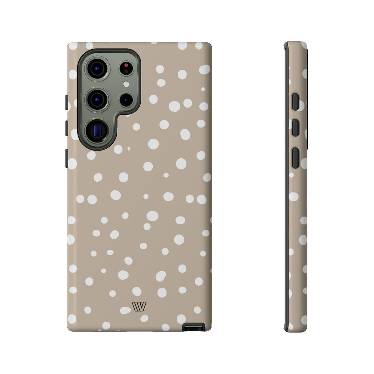 Beige Dots Tough Phone Case Dual-Layer Protective Shell Trovvve