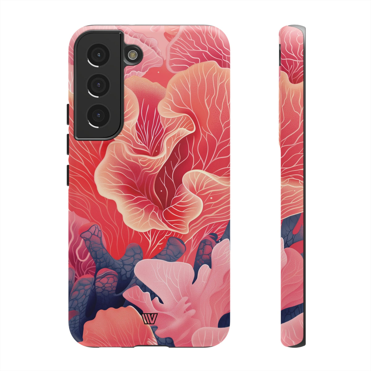 Pink Coral Tough Phone Case Dual-Layer Protection