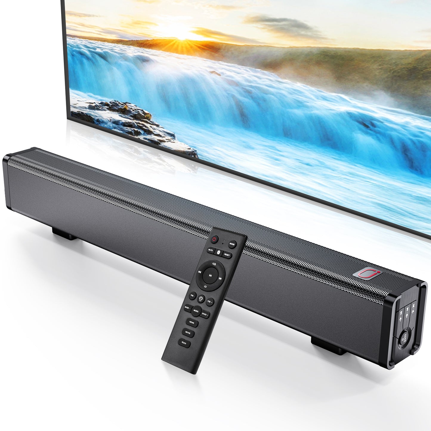 JYX 31.5in 3D Surround Sound Bar For TV With Subwoofer
