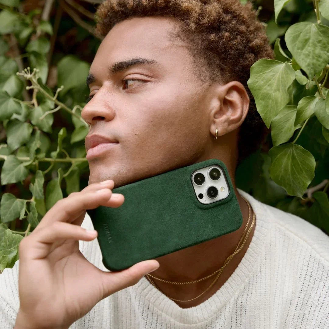 Signature Handcrafted Italian Alcantara Case for iPhone 15 Luriax