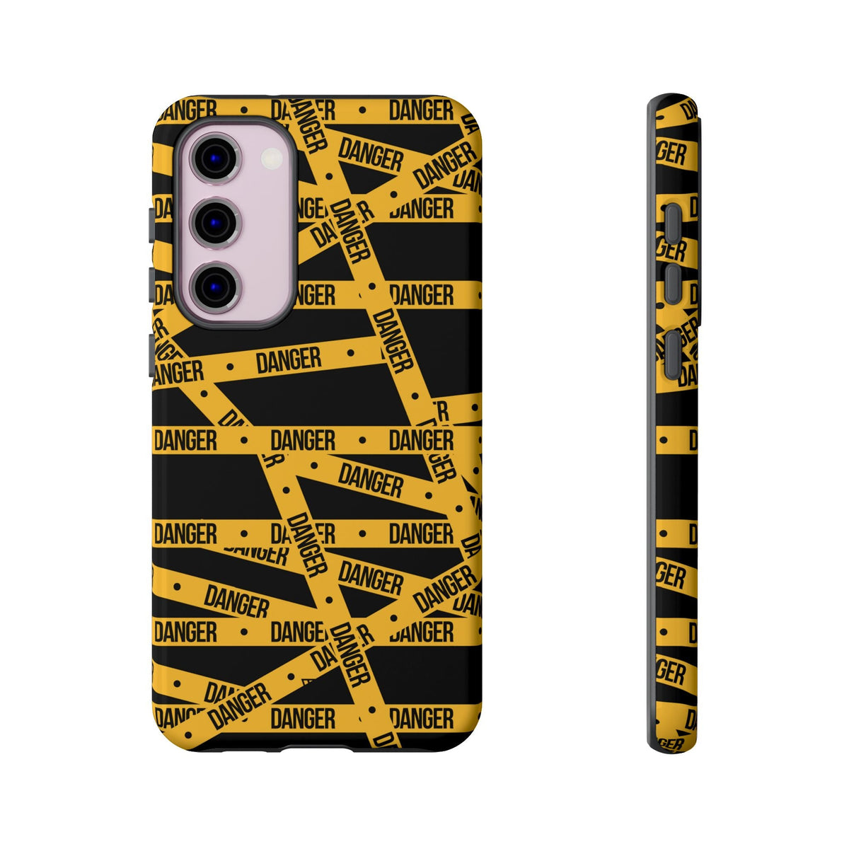 Tough Impact-Resistant Phone Case DANGER TAPE