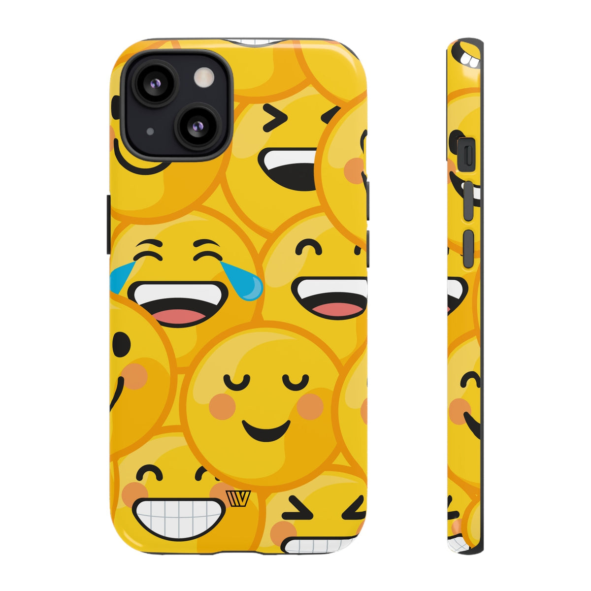 Tough Phone Case Impact-Resistant Dual-Layer Polycarbonate EMOJI FACES