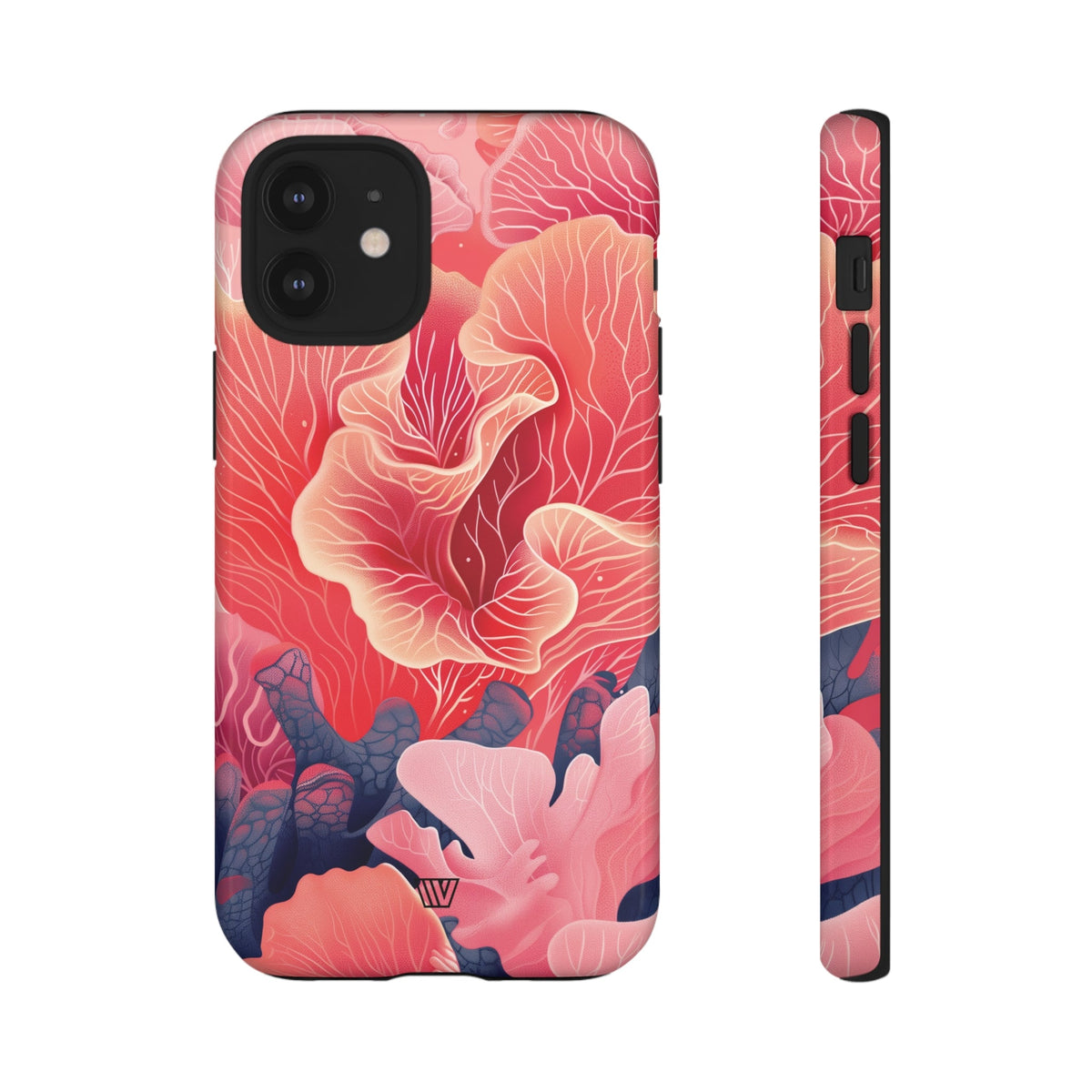 Pink Coral Tough Phone Case Dual-Layer Protection