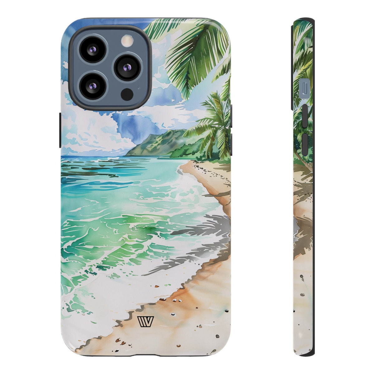 Watercolor Beach Tough Phone Case