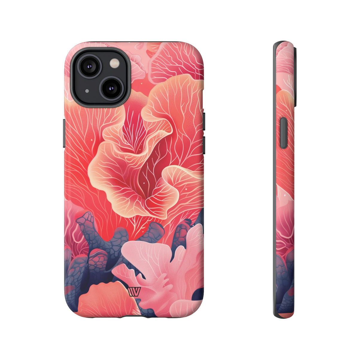 Pink Coral Tough Phone Case Dual-Layer Protection
