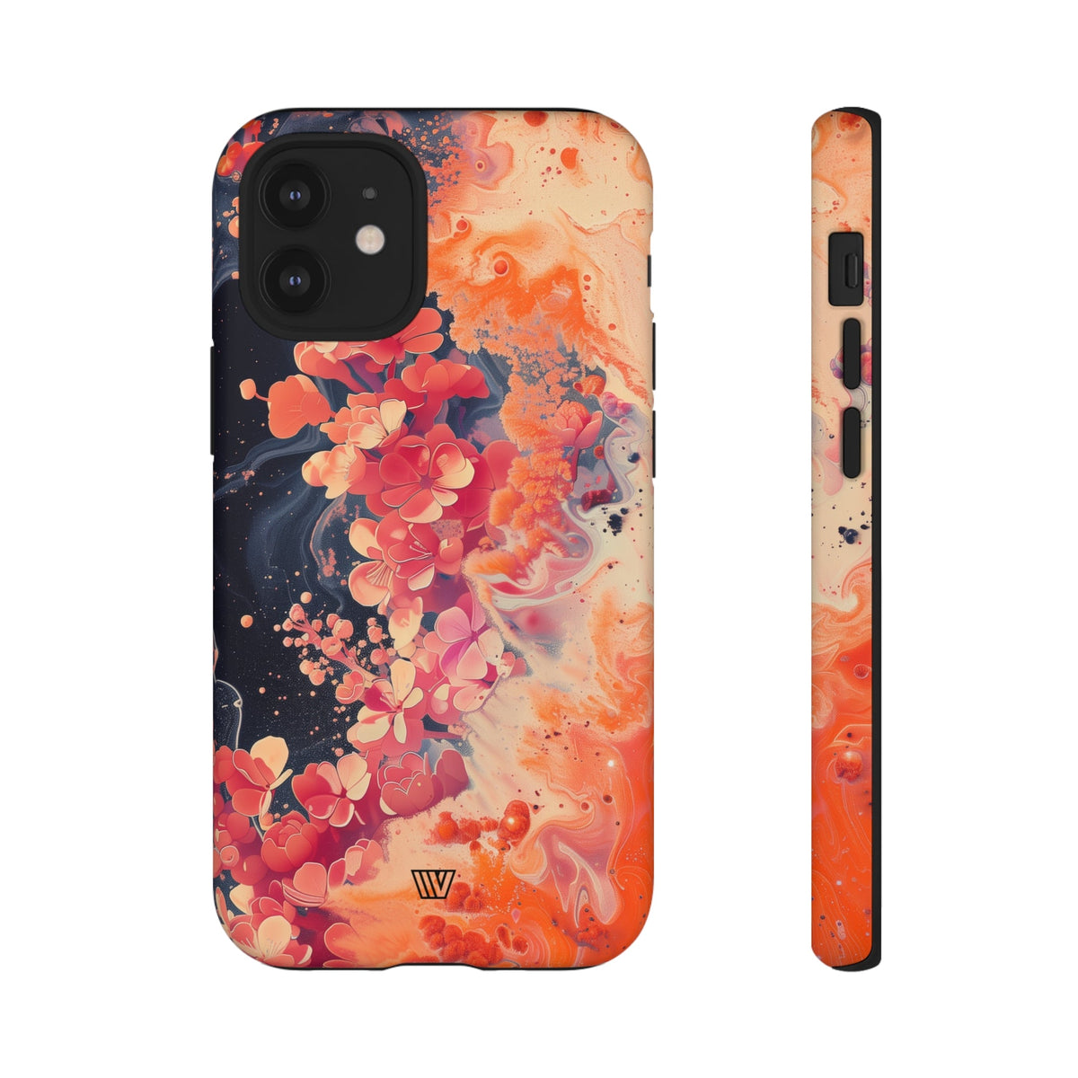 Tough Phone Case Dual-Layer Protection Phone Case WAVE OF FLOWERS