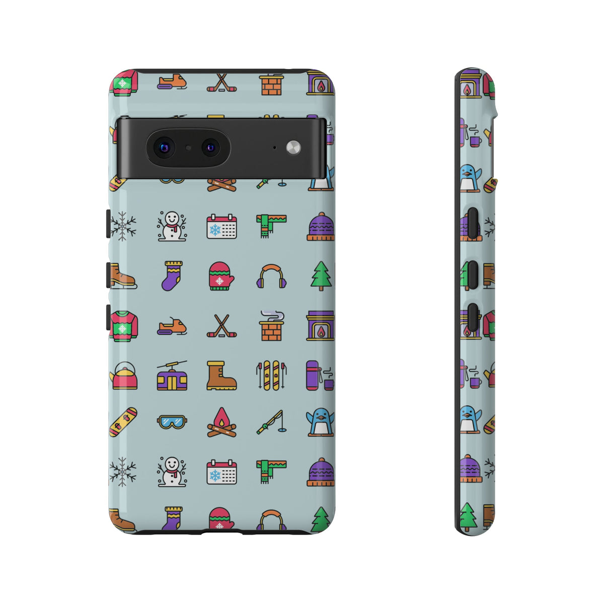 Tough Phone Case Dual-Layer Protective WINTER ICONS