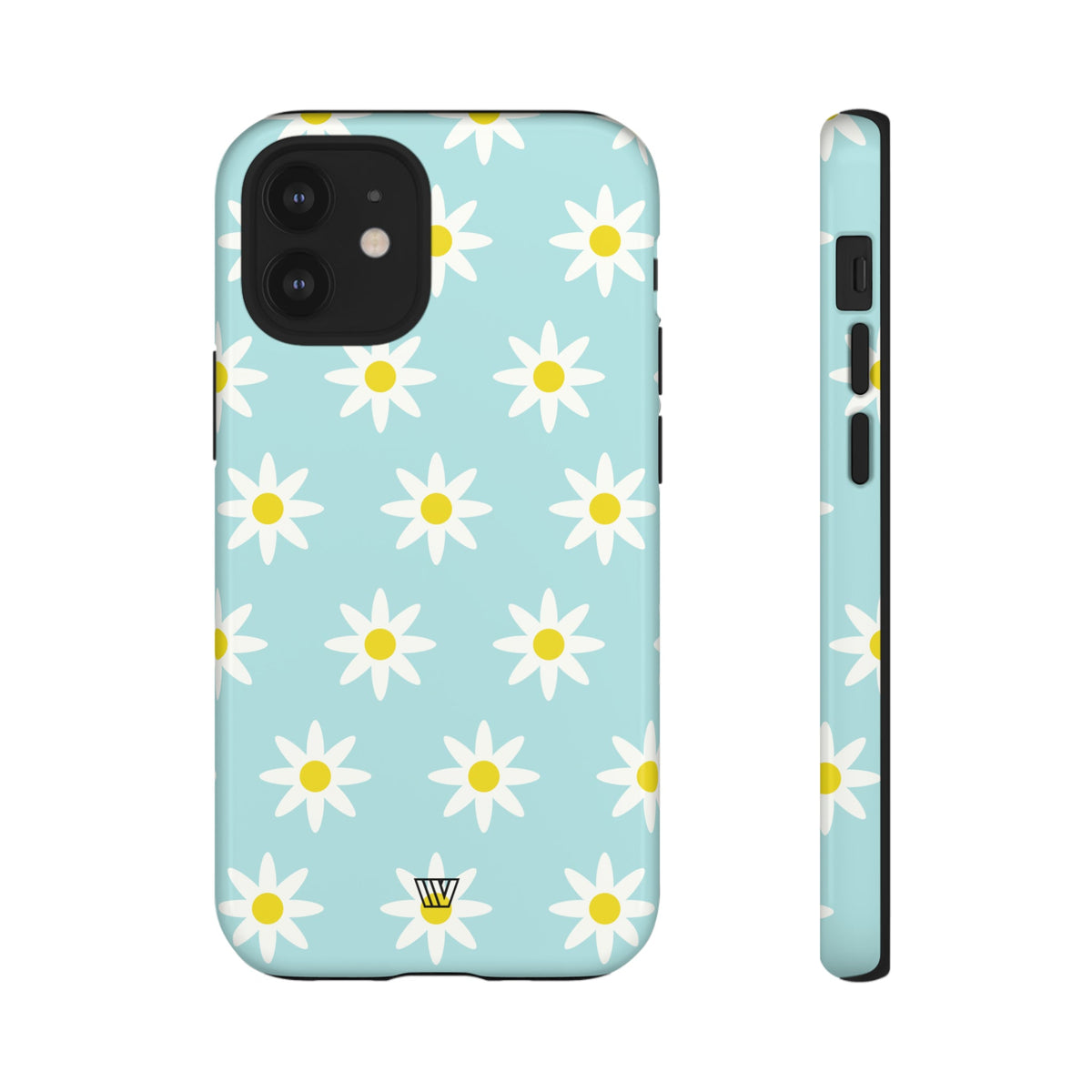 Tough Phone Case Dual Layer Impact Resistant DOODLE DAISY