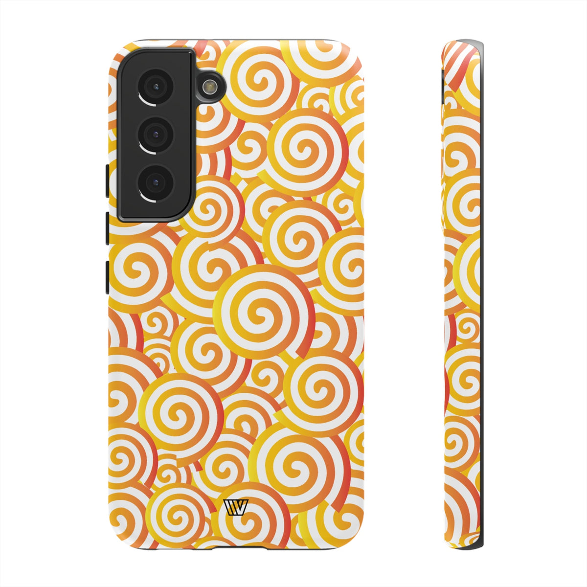 Abstract Spiral Orange Tough Phone Case