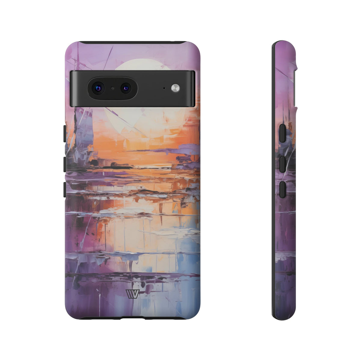 Acrylic Sunset Tough Phone Case Dual-Layer Protection