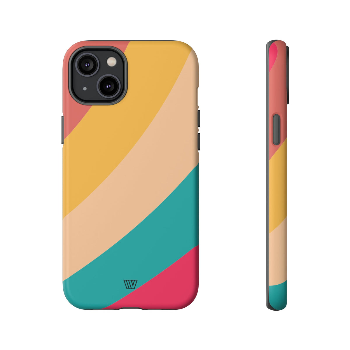 Rainbow Tough Phone Case Durable Impact-Resistant Shell SUMMER BY THE SEA