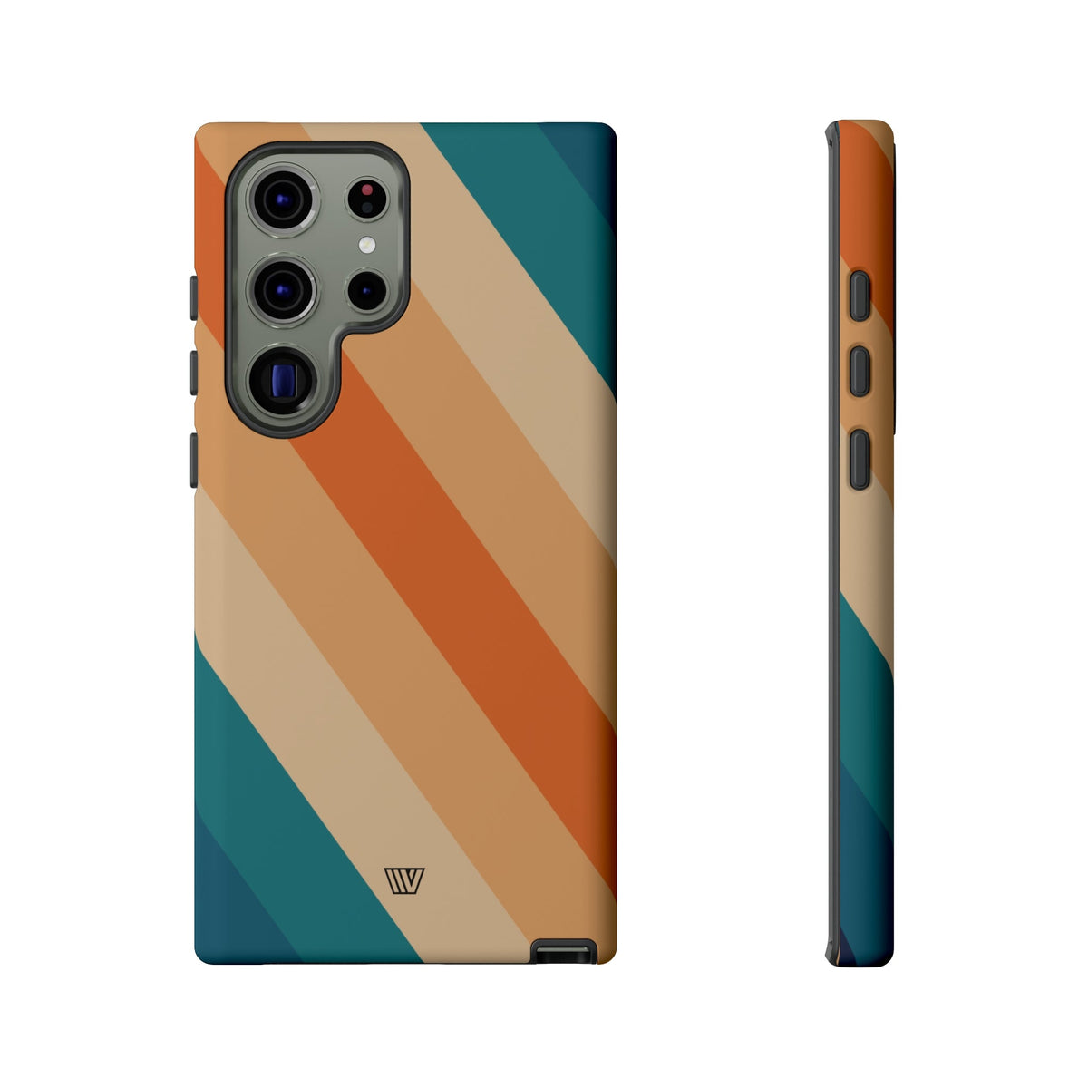 Retro Stripe Tough Phone Case 70s Style