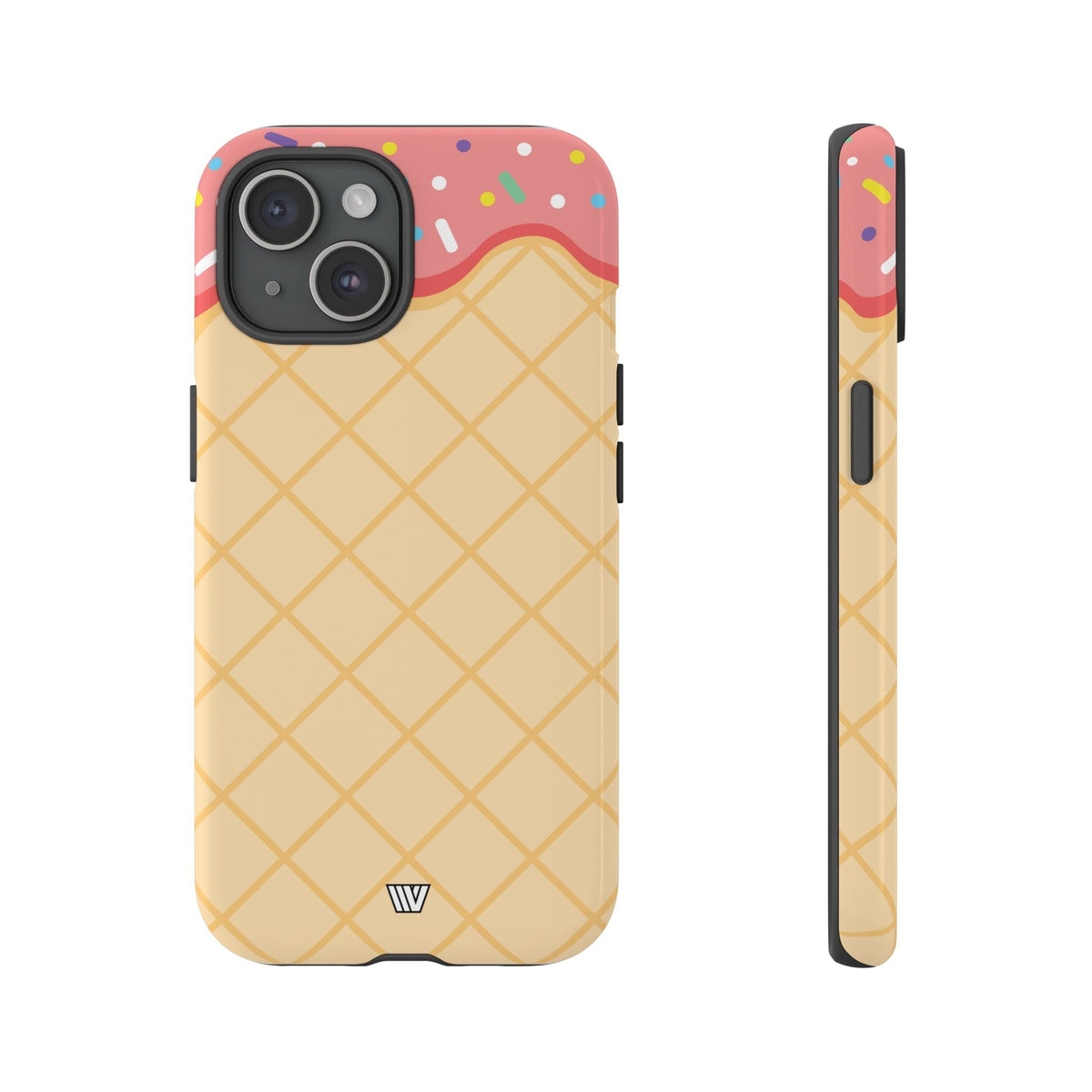 Ice Cream Cone Tough Phone Case Dual-Layer Protection