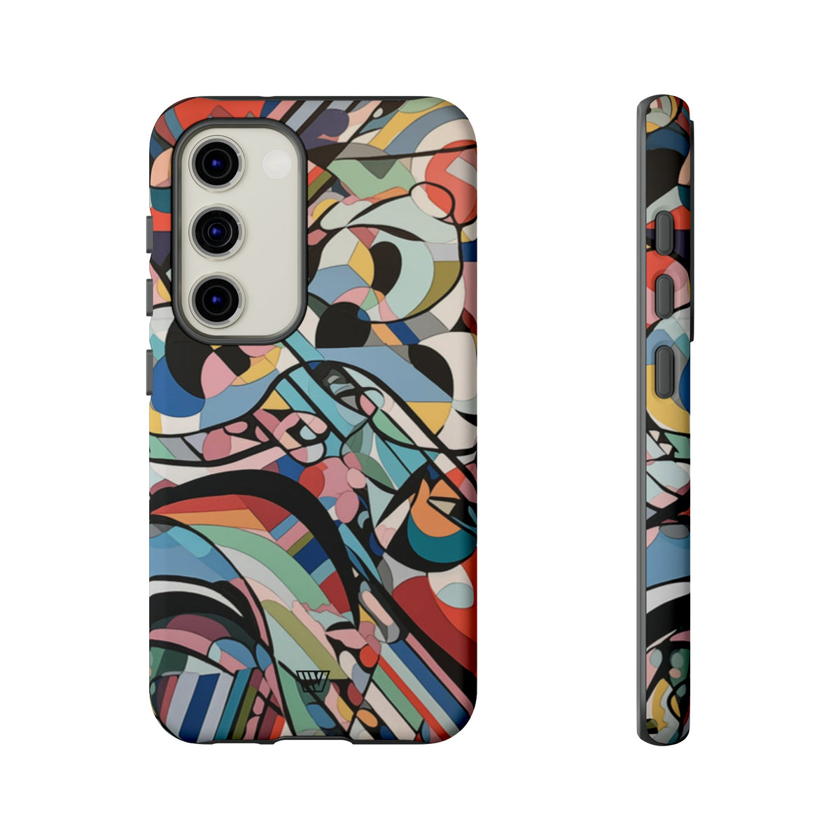 Abstract Mural Tough Phone Case Dual-Layer Protection