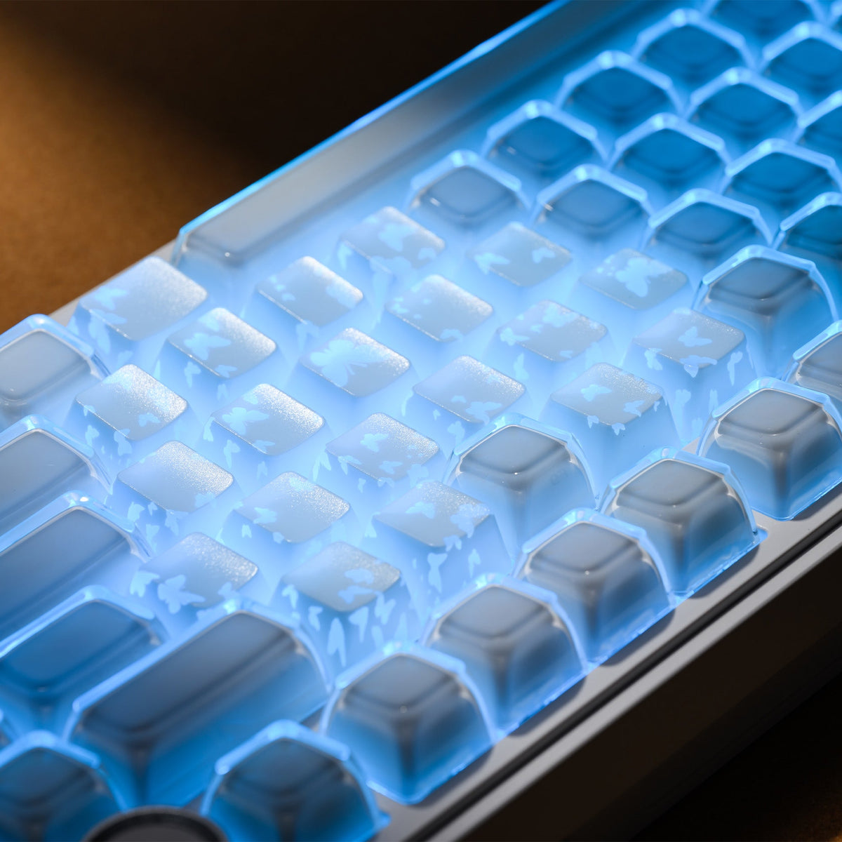 FlutterBloom Heart Layout 21-Key Artisan Keycap Set XVX