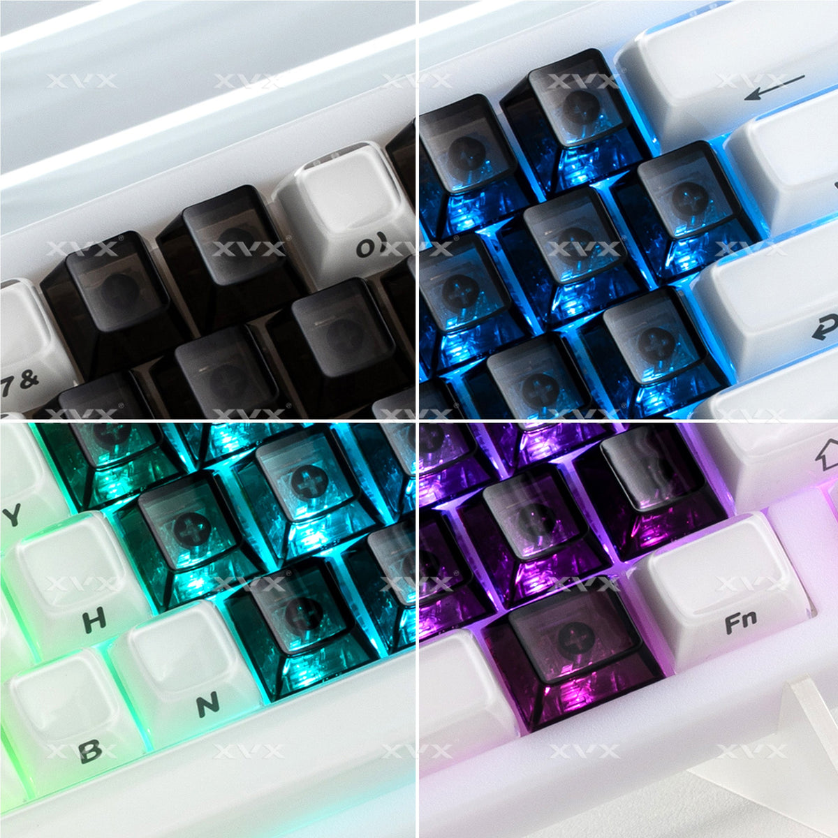 Cherry Profile 21-Key Artisan Keycap Set XVX Fizz Heart Series