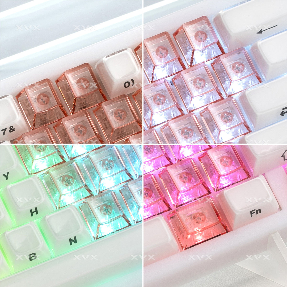 Cherry Profile 21-Key Artisan Keycap Set XVX Fizz Heart Series