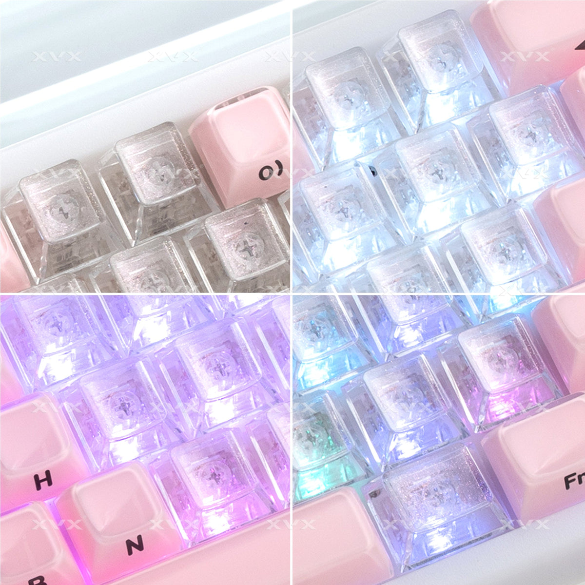 Cherry Profile 21-Key Artisan Keycap Set XVX Fizz Heart Series