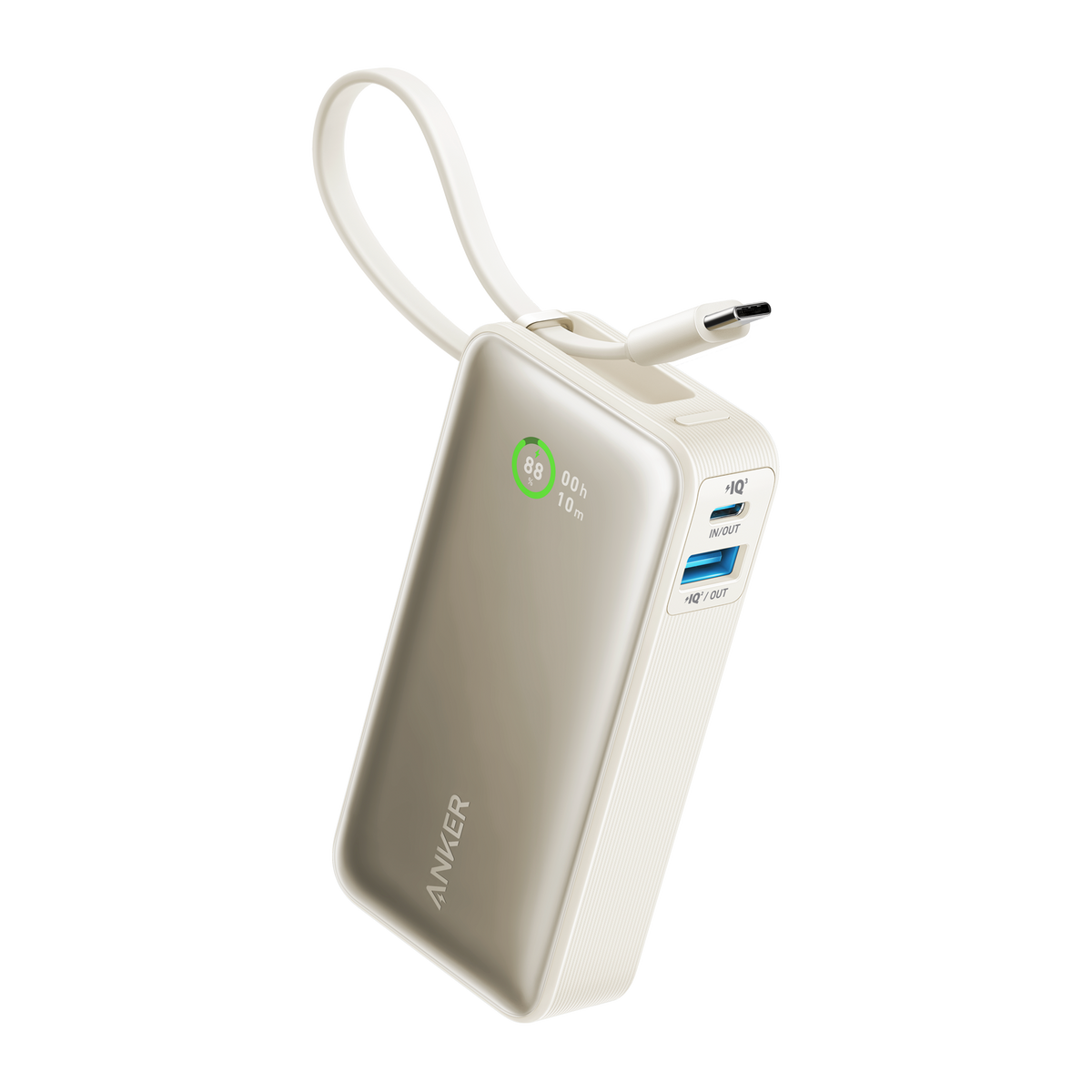 Anker Nano 30W Power Bank with Built-In USB-C Cable