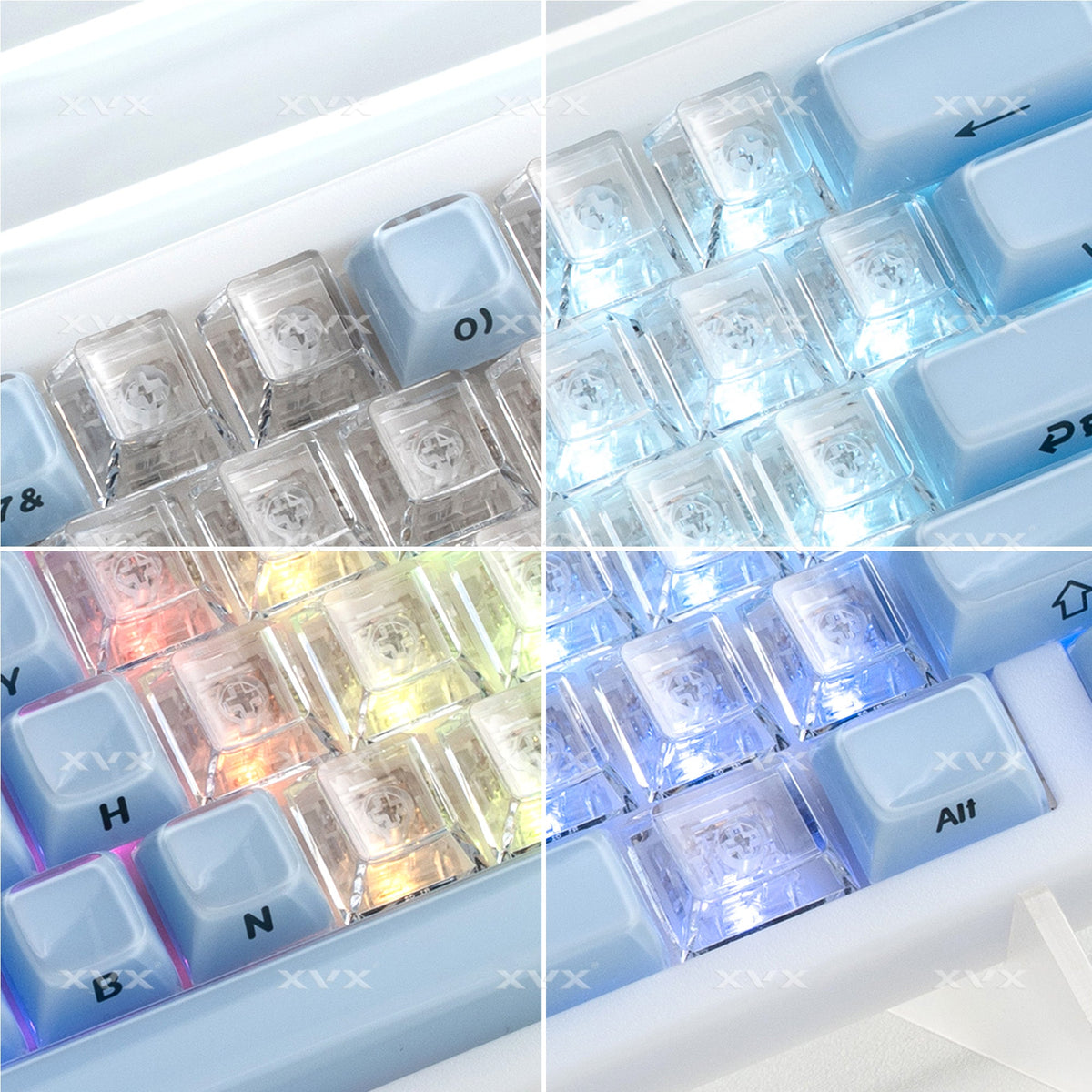 Cherry Profile 21-Key Artisan Keycap Set XVX Fizz Heart Series