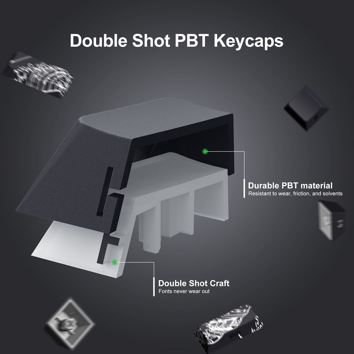 Wave of Kanagawa Cherry Profile Side Print Dye-sub PBT Keycap Set XVX