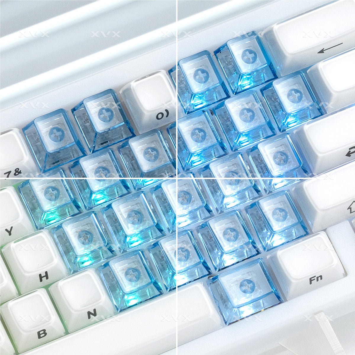 Cherry Profile 21-Key Artisan Keycap Set XVX Fizz Heart Series