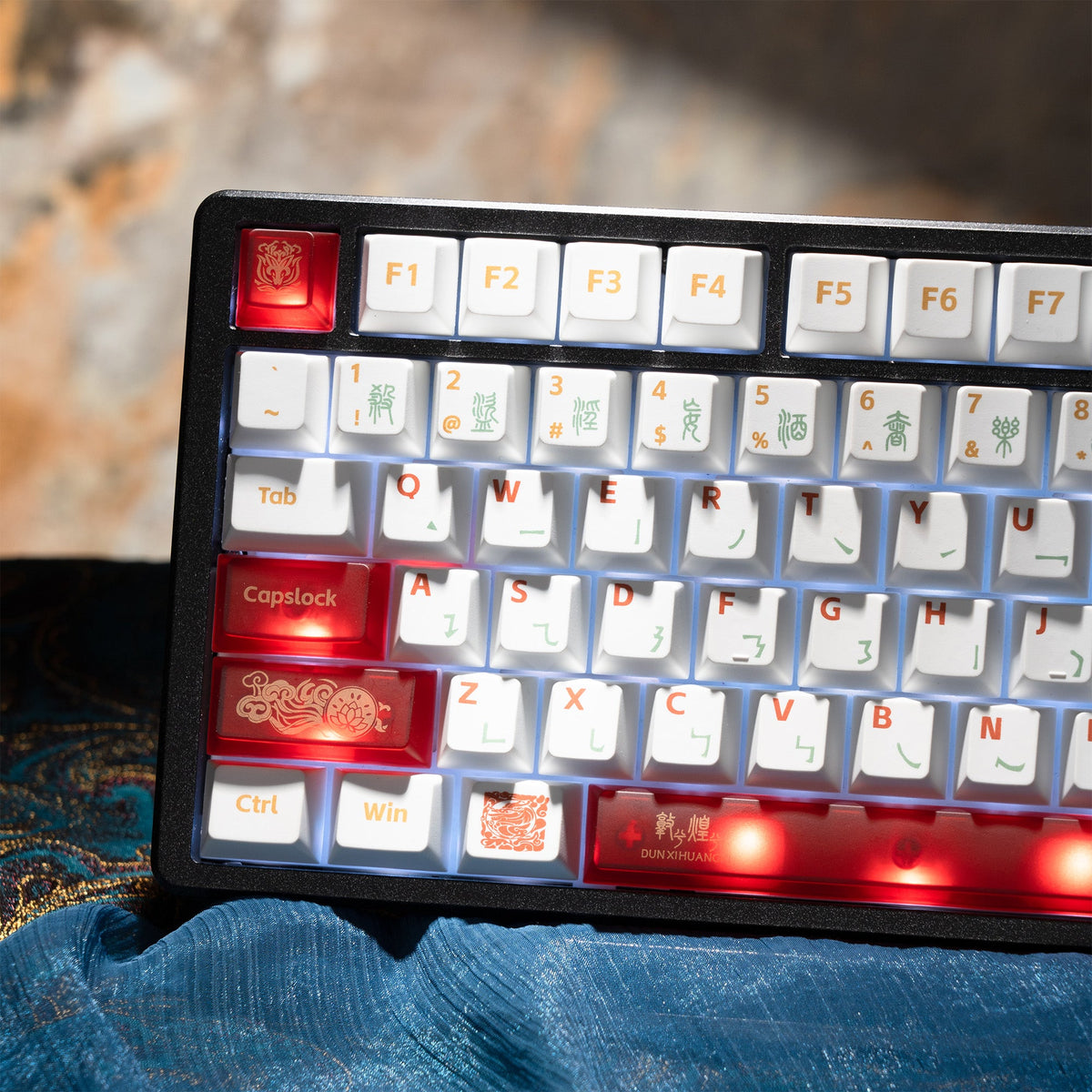 Cherry Profile PBT+PC 212-Key Keycap Full Set XVX Dunhuang Themed