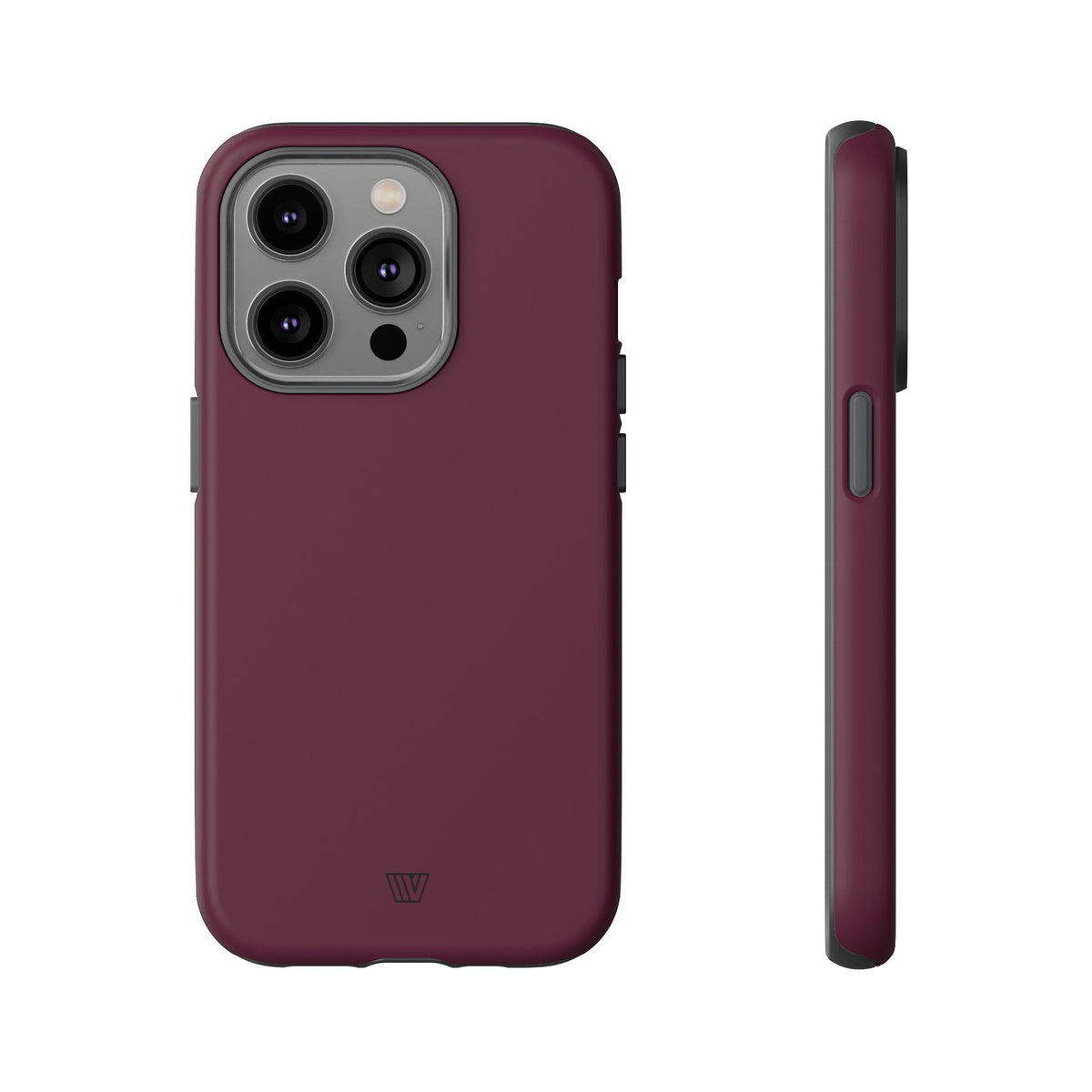 Tough Phone Case Wine Berry Protective Dual-Layer Polycarbonate Shell