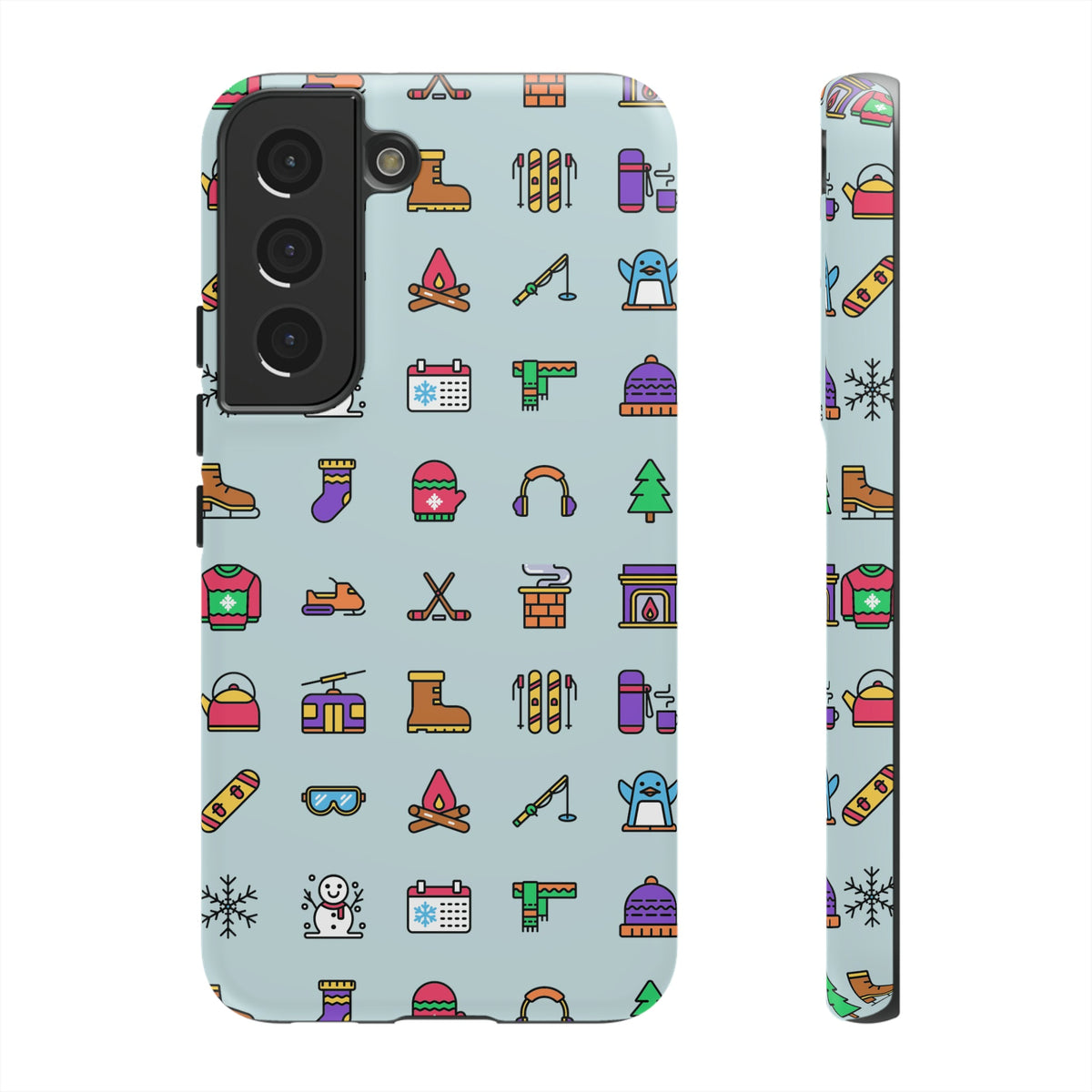 Tough Phone Case Dual-Layer Protective WINTER ICONS
