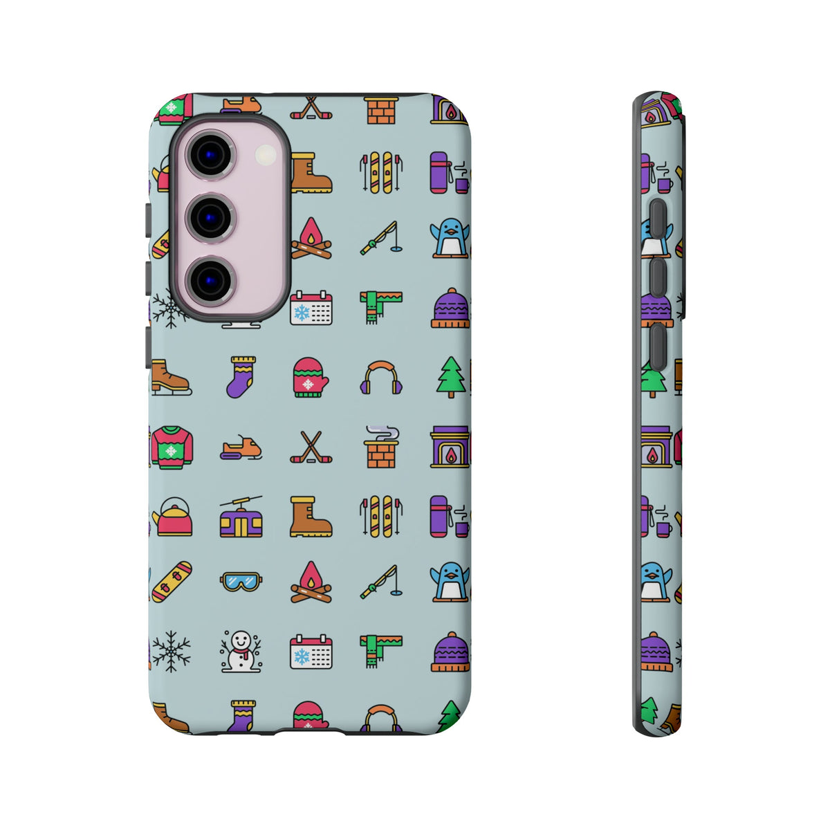 Tough Phone Case Dual-Layer Protective WINTER ICONS