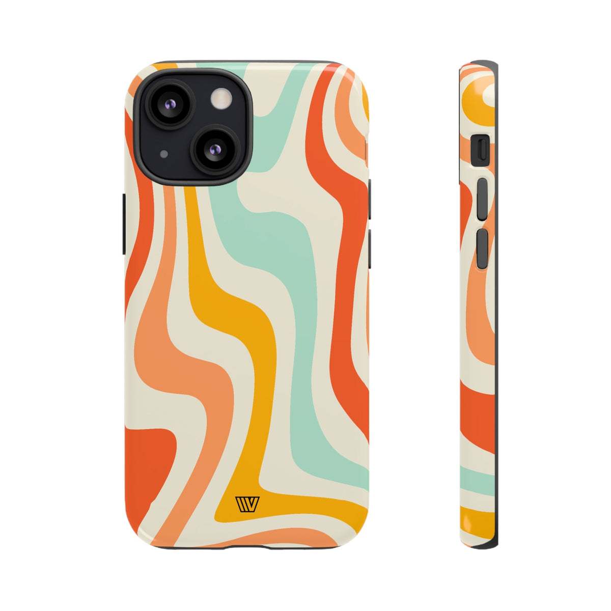 Retro Groovy Swirls Tough Phone Case