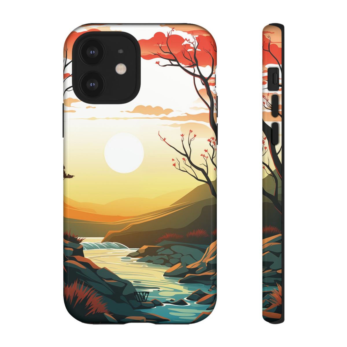 Tough Phone Case Dual-Layer Protection RIVER SUNSET