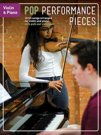 Pop Performance Pieces 10 Hit Songs for Violin and Piano Violin -NEW