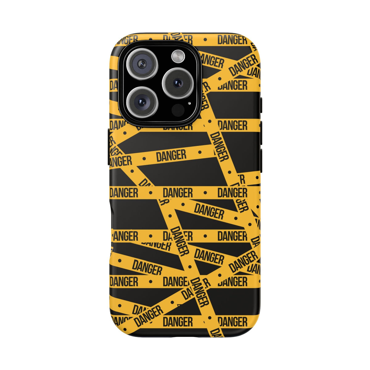 Tough Impact-Resistant Phone Case DANGER TAPE