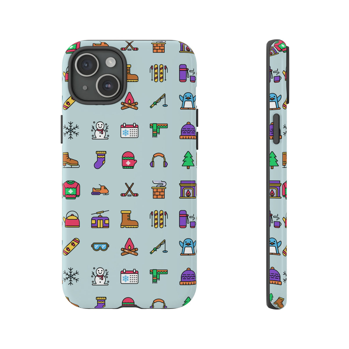 Tough Phone Case Dual-Layer Protective WINTER ICONS