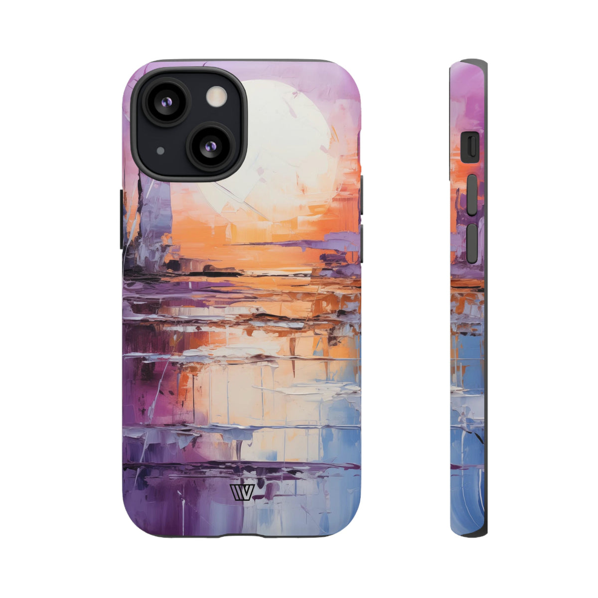 Acrylic Sunset Tough Phone Case Dual-Layer Protection