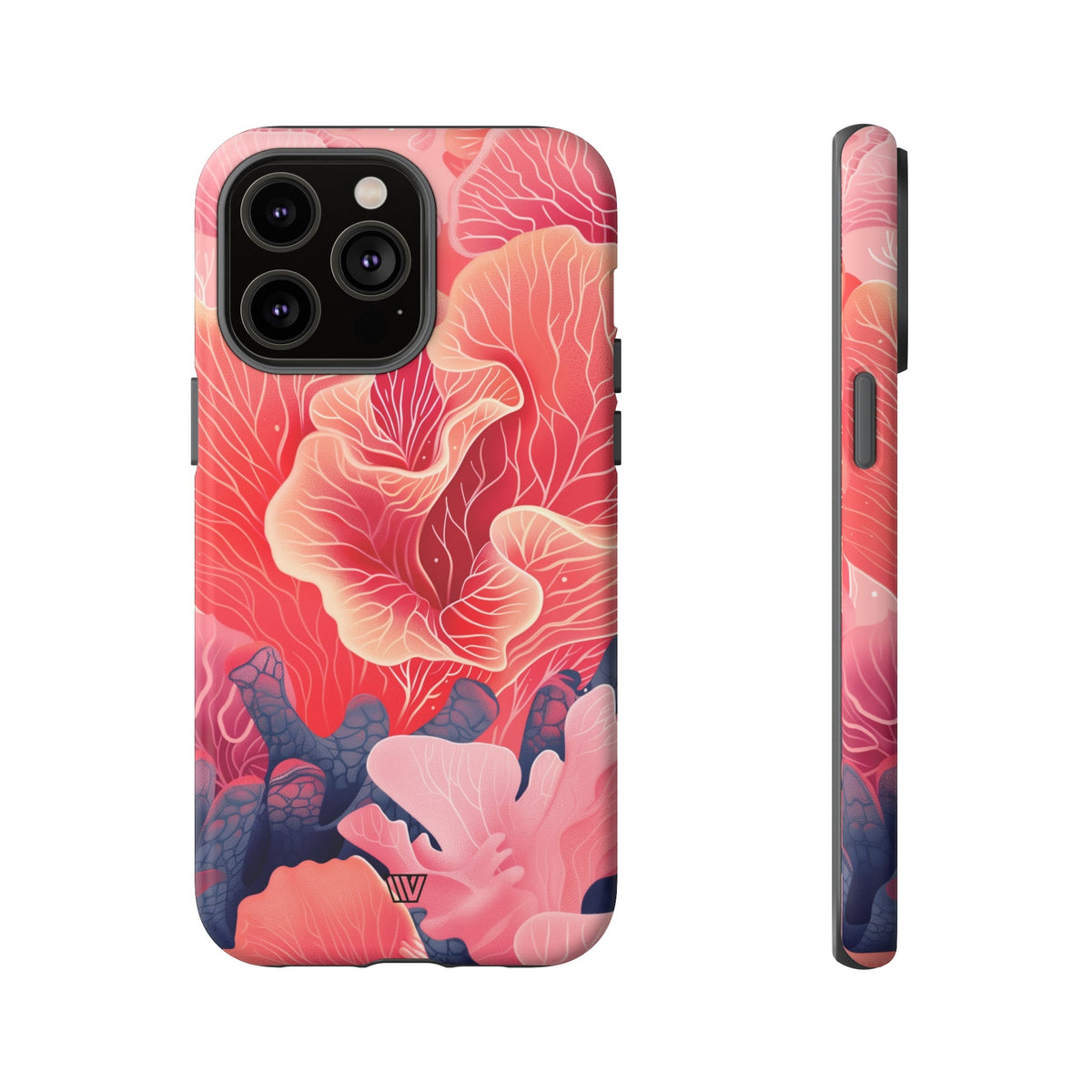 Pink Coral Tough Phone Case Dual-Layer Protection