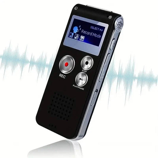8GB Portable Digital Voice Recorder & MP3 Player for Meetings & Lectures