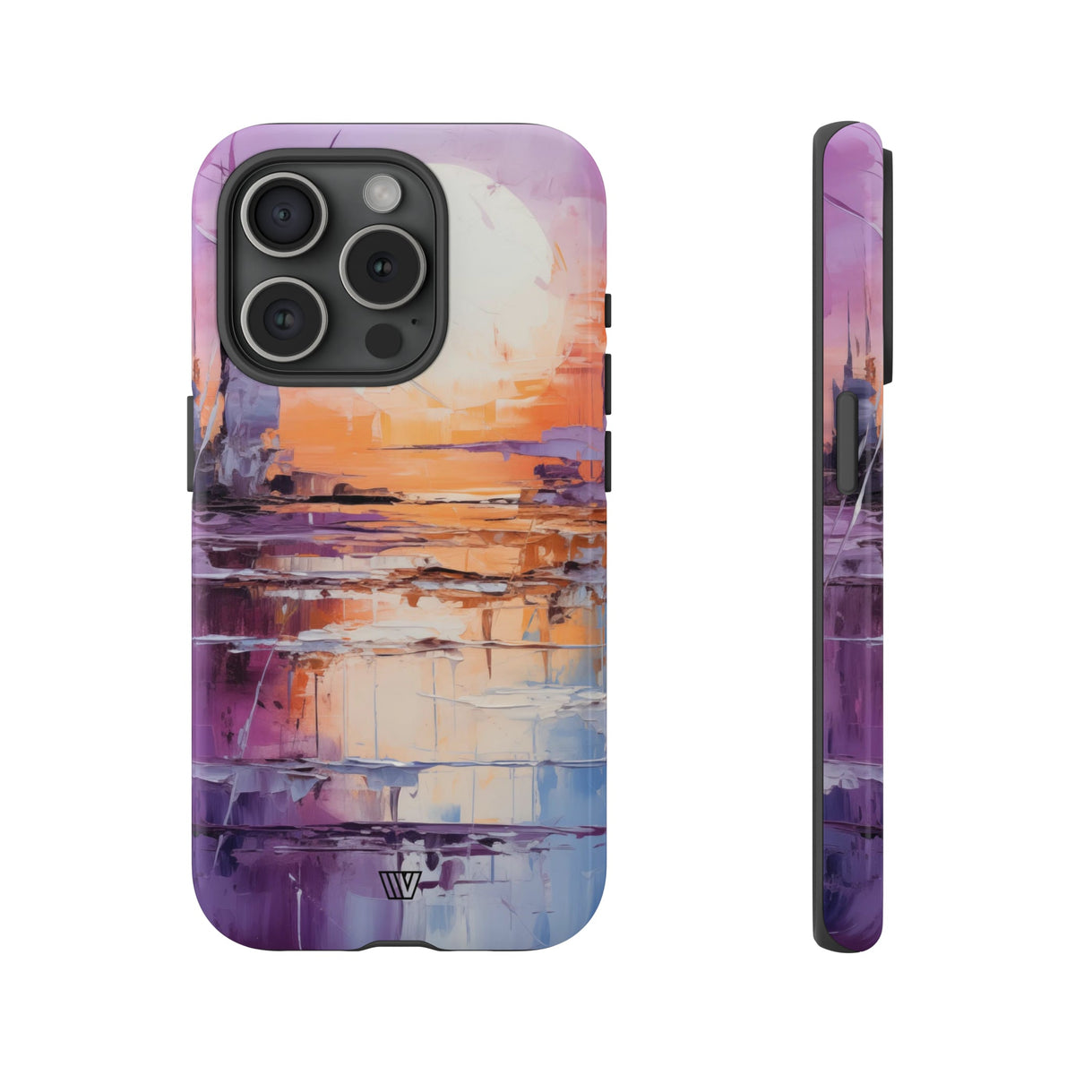 Acrylic Sunset Tough Phone Case Dual-Layer Protection