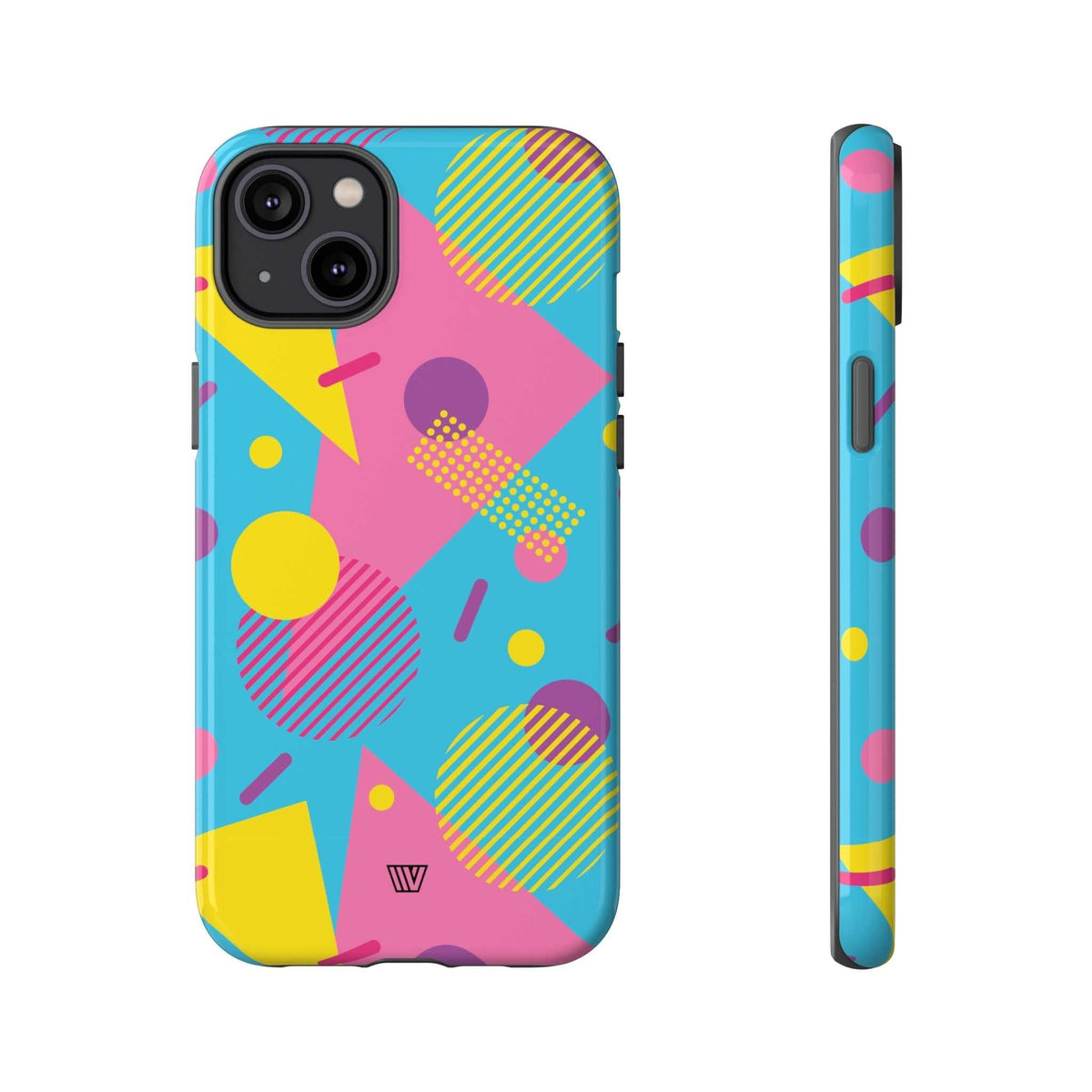 Retro Pattern Light Blue Tough Phone Case