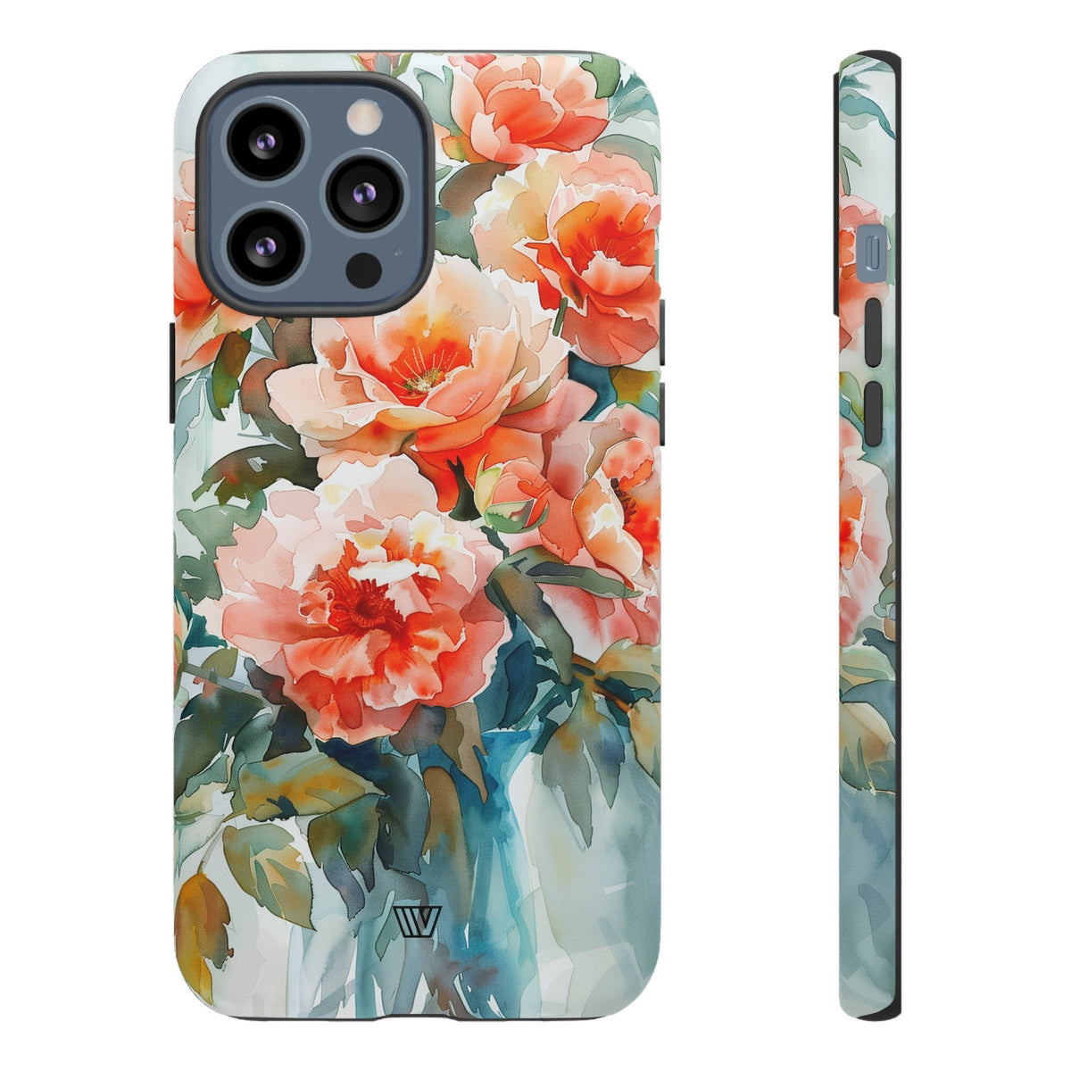 Tough Phone Case Dual-Layer Impact Resistant PEONY DREAMS