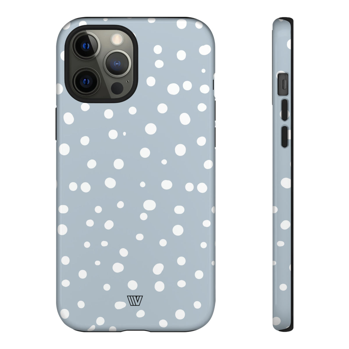 Blue Haze Dots Tough Phone Case Dual-Layer Protective Phone Case