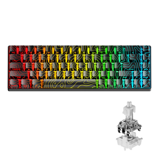 Rapid Trigger Hall Effect 68% Wired Magnetic Gaming Keyboard XVX HE68